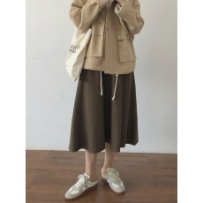 베로닌 플레어 밴딩 스커트