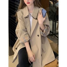 모션 하프 트렌치 코트