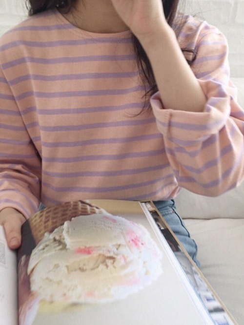아임레디 스트라이프 티셔츠