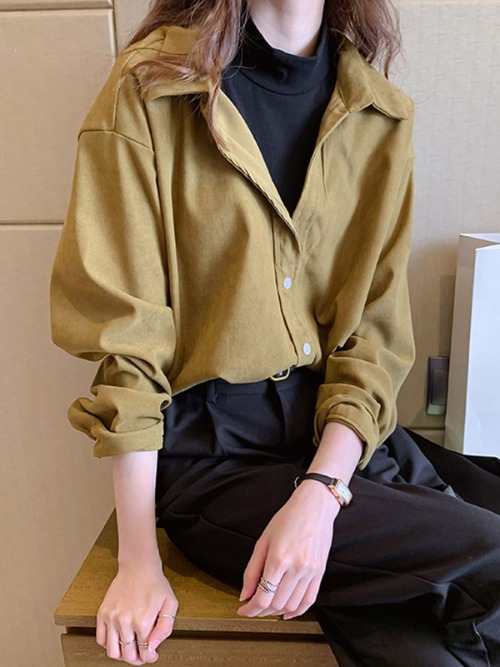 헤이스 폴라 레이어드 셔츠