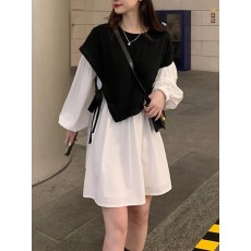 포네 레이어드 롱 셔츠