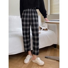코제트 체크 밴딩 팬츠