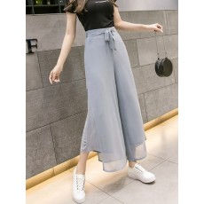 스완 쉬폰 와이드 팬츠