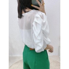 나리틴 셔링 블라우스